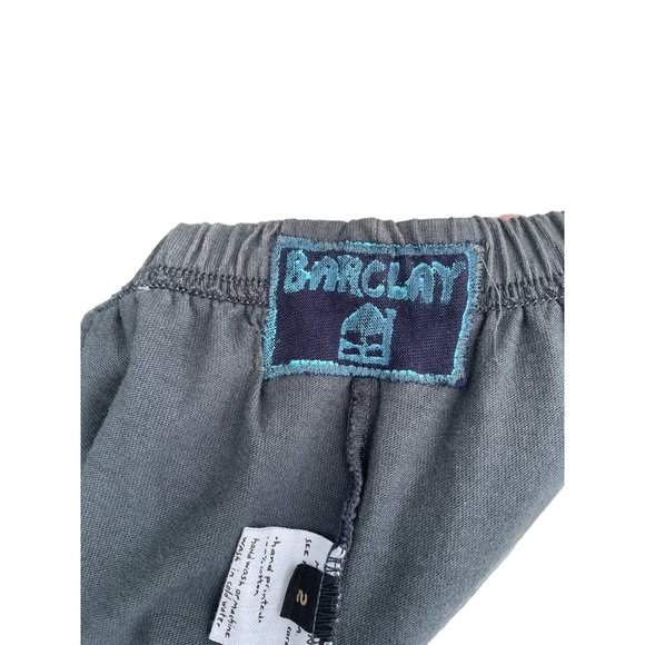 Barclay Women's size 2 Gray hand painted Garter pants - Picture 2 of 14